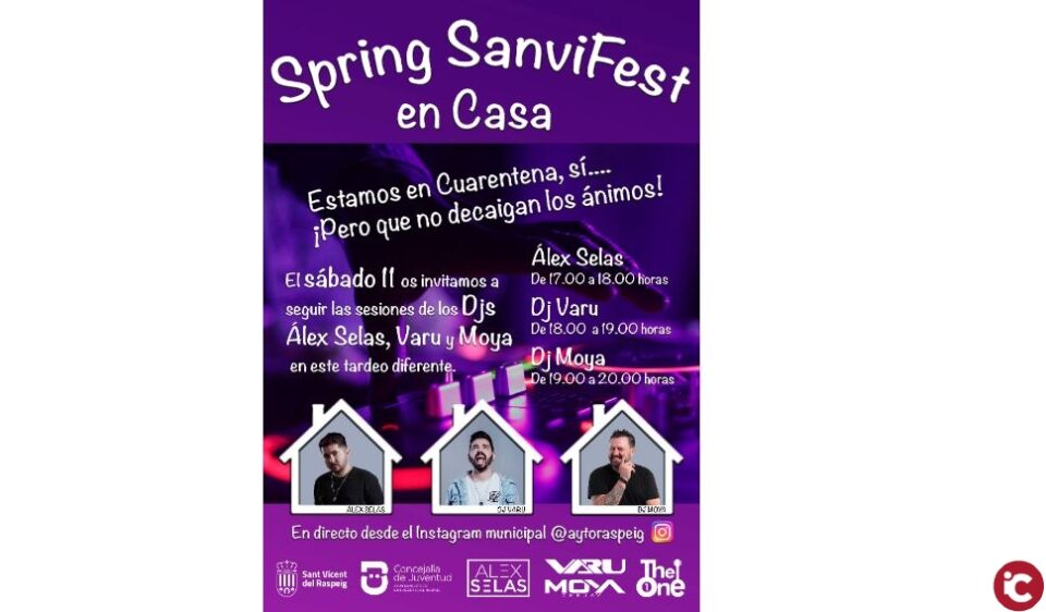 San Vicente celebra este sábado el primer festival de música online en directo