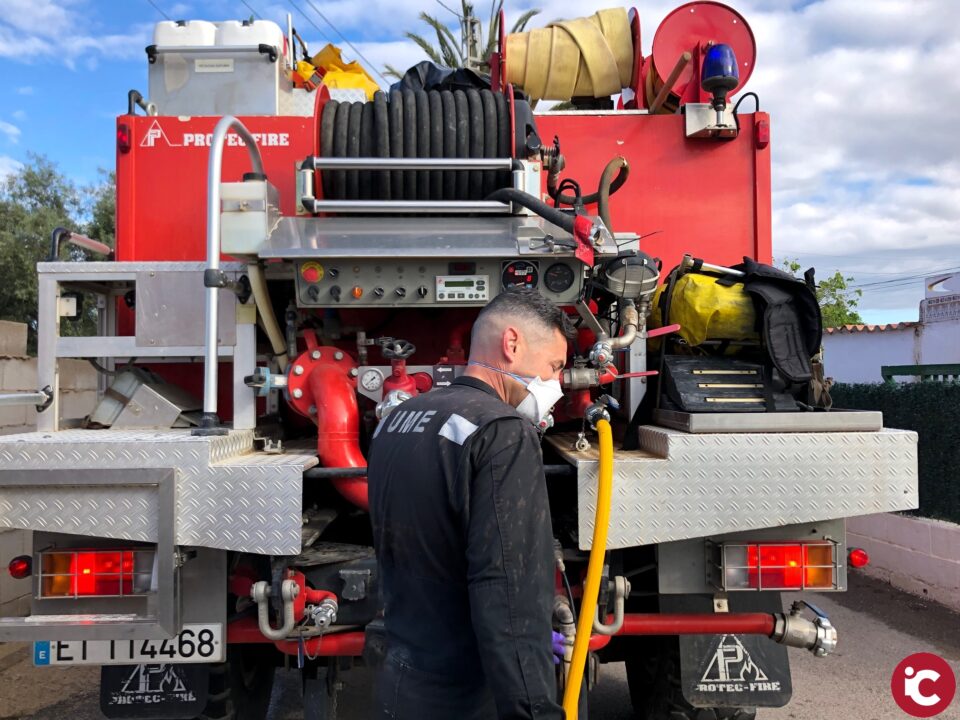 La UME realiza una decena intervenciones de desinfección en San Vicente desde que comenzó la crisis sanitaria