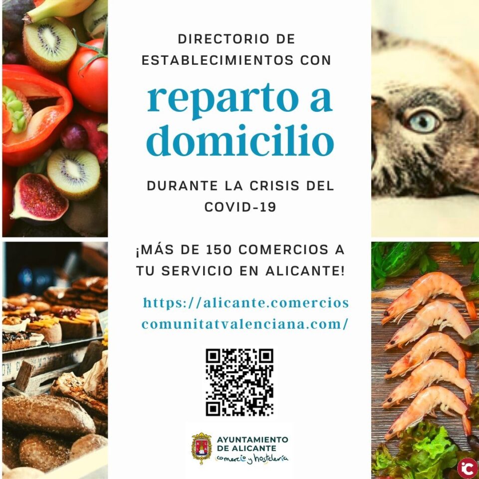 El Ayuntamiento impulsa el comercio local con un portal de compras que incluye más de 150 establecimientos con reparto a domicilio de Alicante