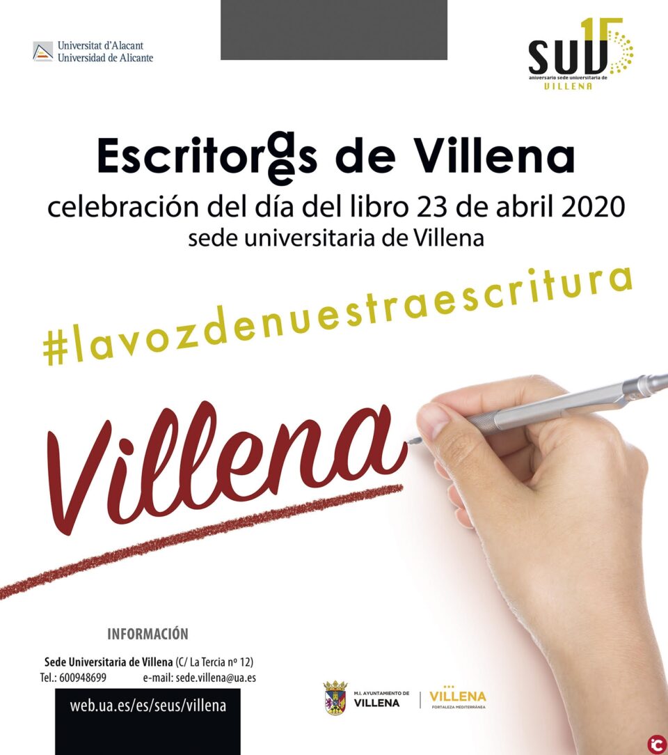 La Sede Universitaria de Villena celebra el Día del Libro a través de las voces de escritores villenenses