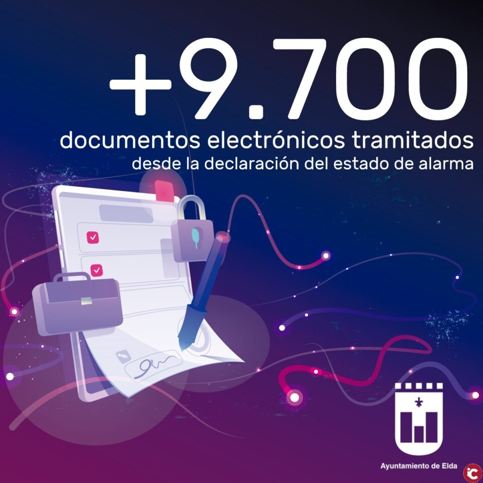 El Ayuntamiento ha tramitado más de 9.700 documentos electrónicos desde la declaración del estado de alarma