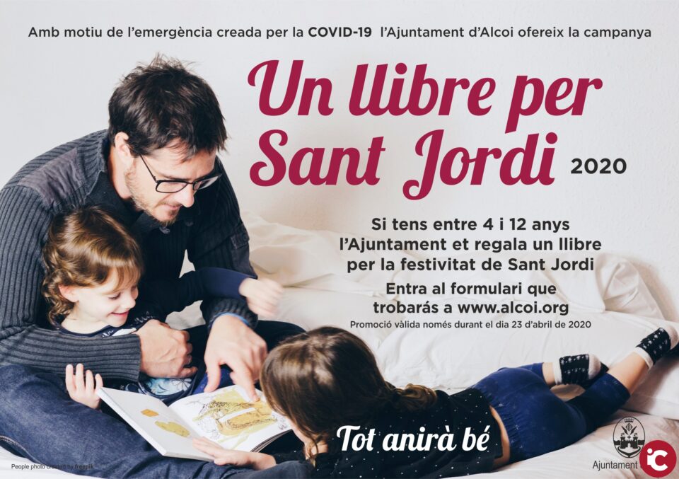 L'ajuntament regala un llibre per Sant Jordi 2020 per a la infància dAlcoi