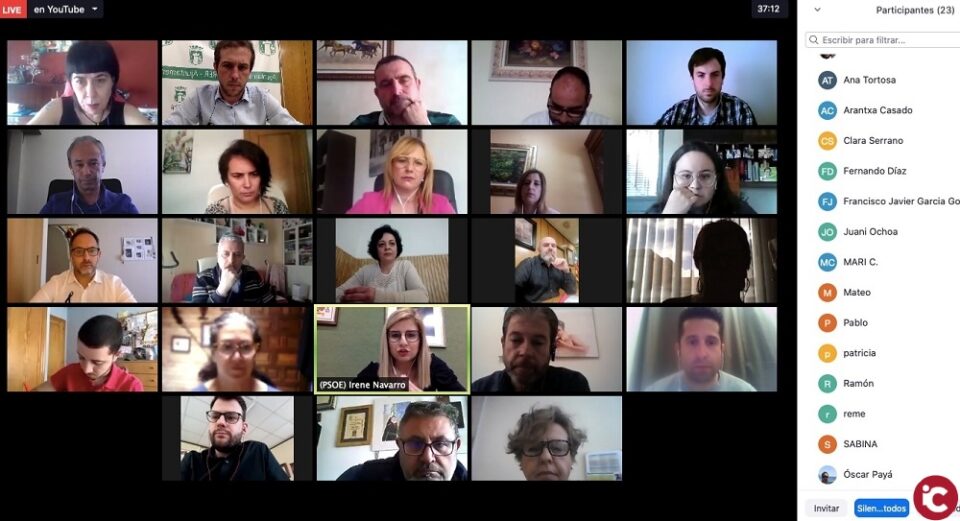Petrer celebra su primer pleno telemático para dotar de más fondos a Servicios Sociales y pedir a SUMA que aplace hasta noviembre las tasas e impuestos
