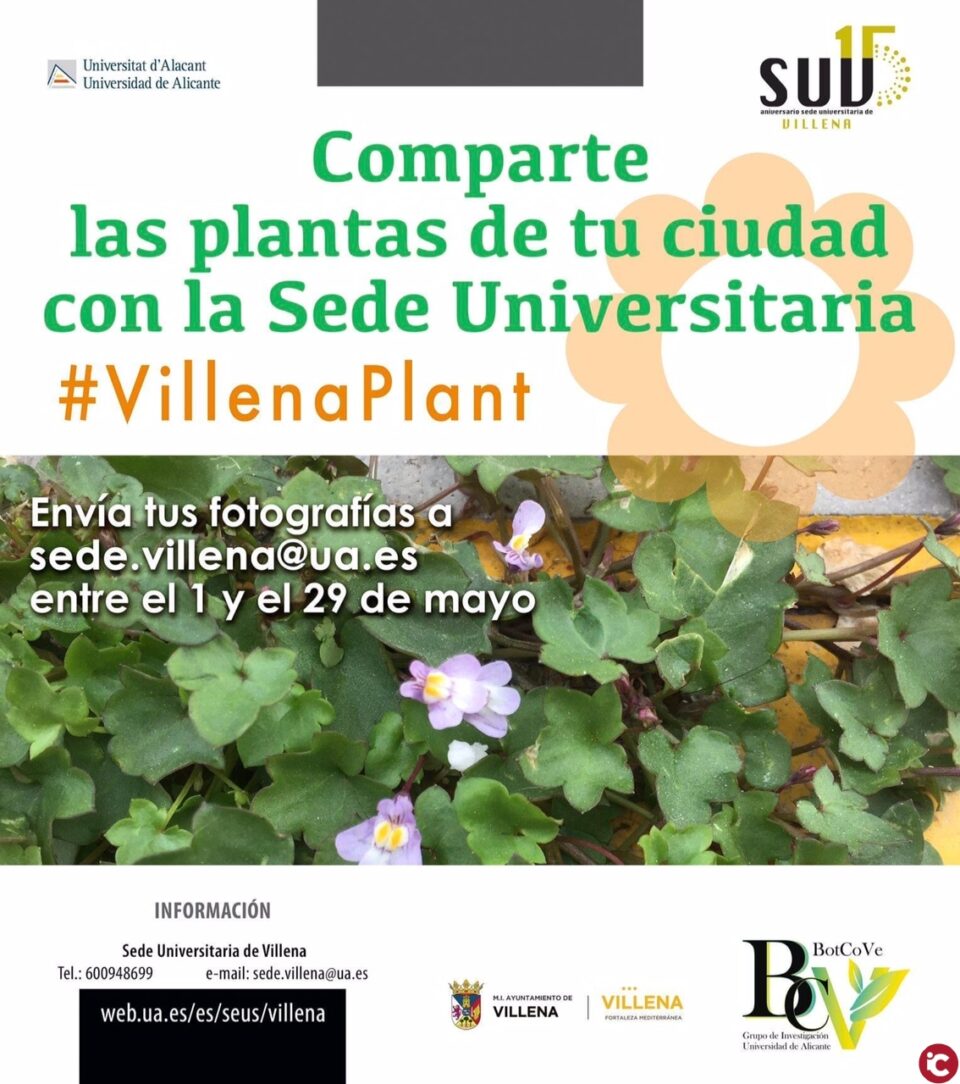 La Sede Universitaria de Villena de la UA aúna fotografía y botánica con el reto "Villenaplant"
