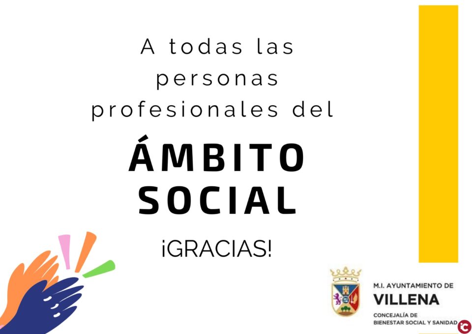 Carta agradecimiento al personal del ámbito social