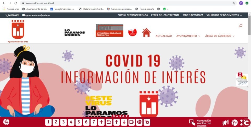 El número de visitas a la web municipal a través de la plataforma de accesibilidad InSuit aumentó un 26% en las dos primeras semanas del estado de alarma