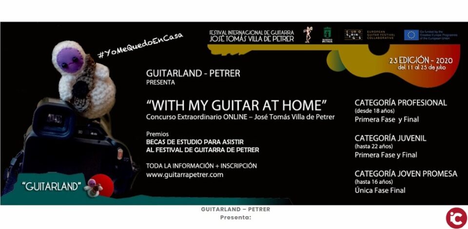 Guitarras de todo el mundo se inscriben en el primer concurso online del Festival Internacional de Guitarra José Tomás Villa de Petrer
