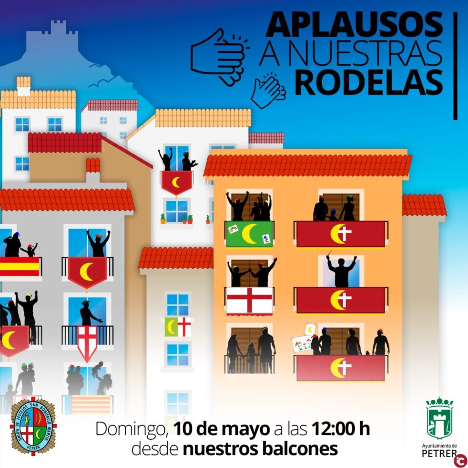 Petrer convoca a los vecinos a aplaudir a las rodelas desde los balcones