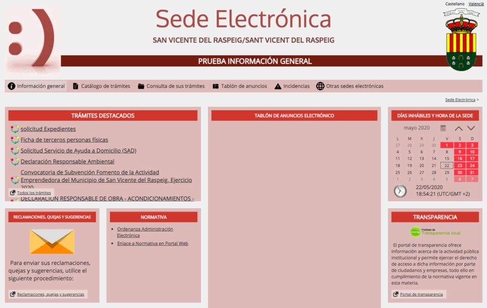 La Administración Electrónica llegará a San Vicente el 1 de junio de 2020