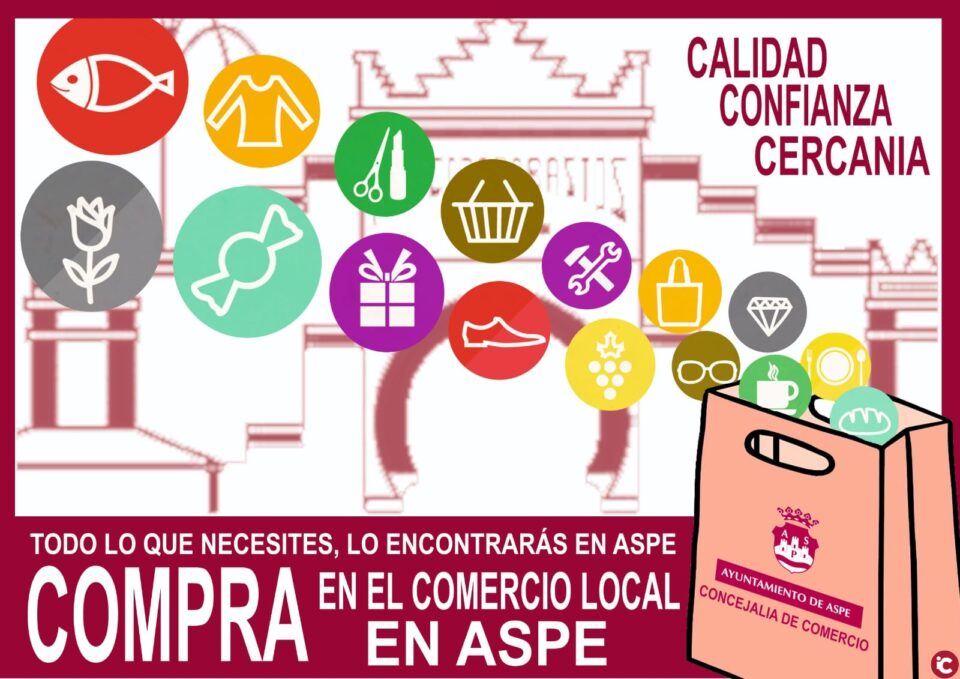 La Concejalía de Comercio promociona las compras en Aspe