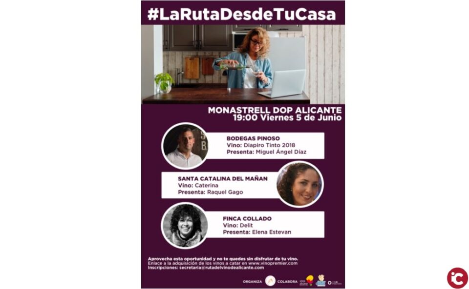 La RUTA DEL VINO DE ALICANTE te invita a disfrutar y conocer nuestros vinos desde casa