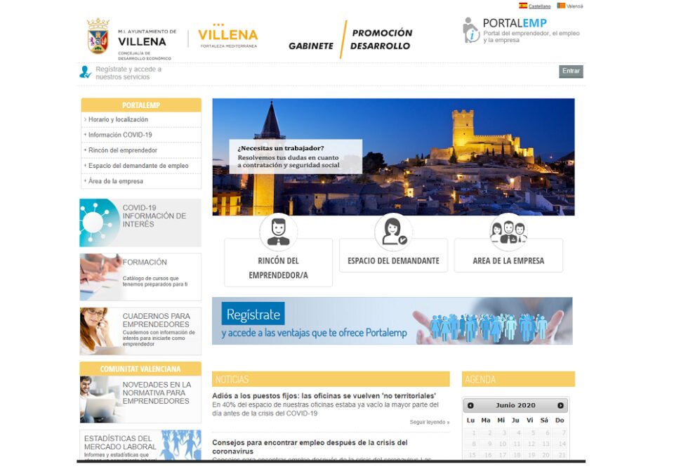 El Ayuntamiento de Villena lanza Portalemp un portal para la búsqueda de empleo