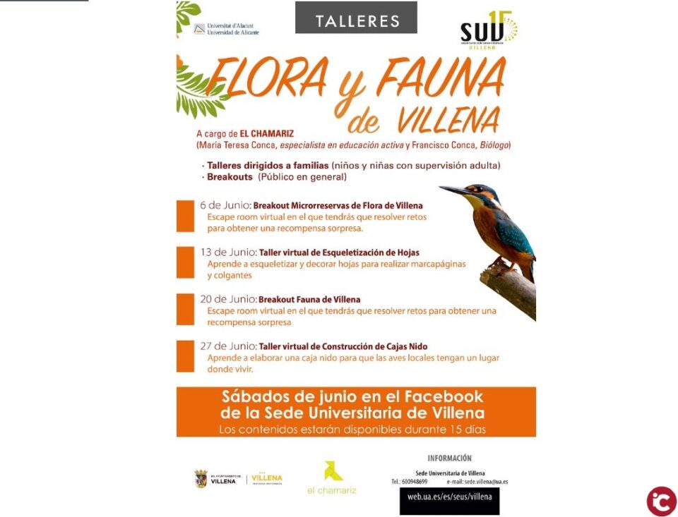 La Sede Universitaria de Villena presenta "Flora y Fauna en Villena"