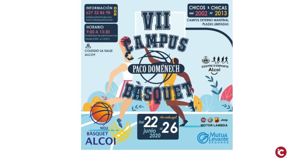 El Nou Bàsquet Alcoi organiza el VII Campus Paco Doménech