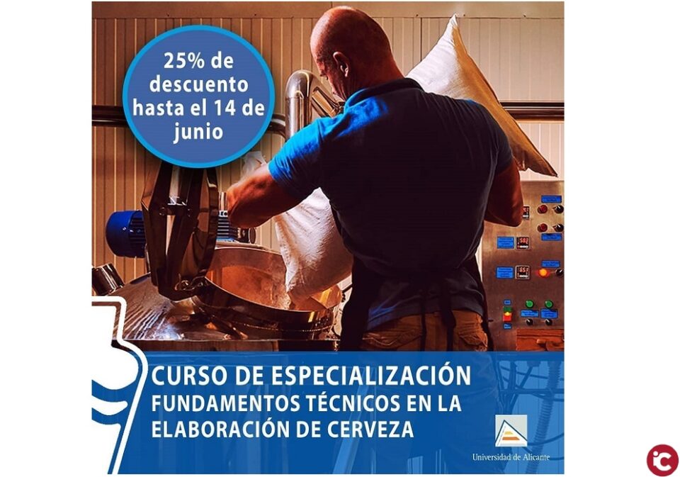 La Universitat d'Alacant obri el termini d'inscripció del Curs d'Especialització en Fonaments Tècnics de l'Elaboració de Cervesa