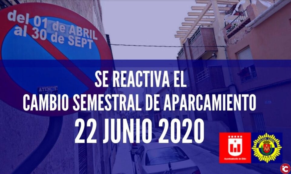 El cambio semestral de aparcamiento se reactiva el próximo 22 de junio con el levantamiento del estado de alarma