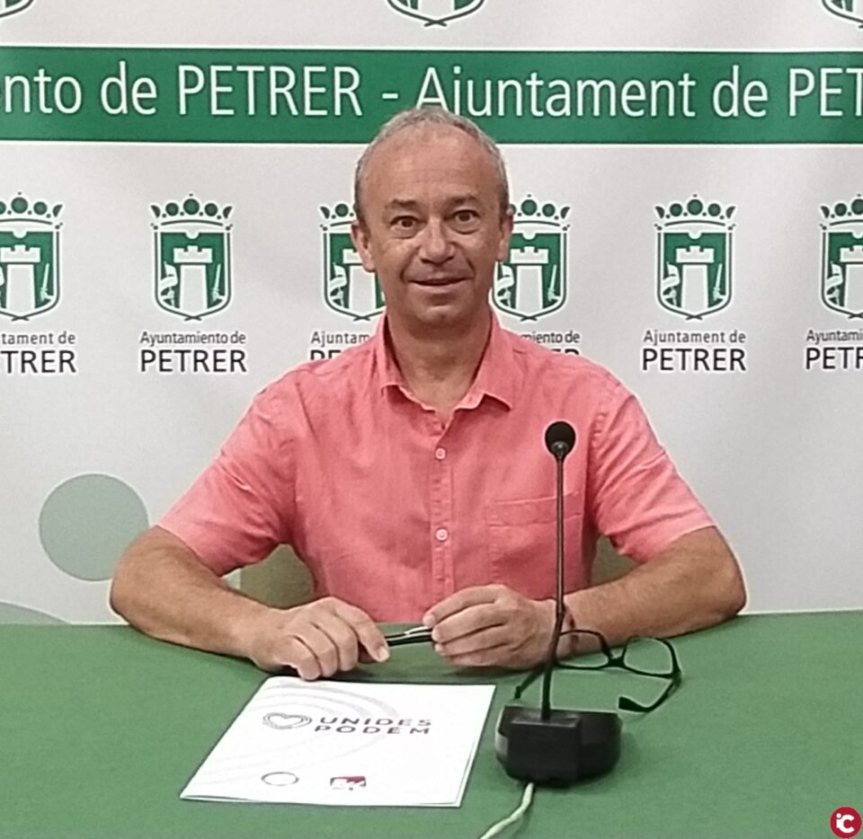 EU PETRER: "Esquerra Unida de Petrer hace una "crítica constructiva" a las nuevas ordenanzas de convivencia que se han aprobado"