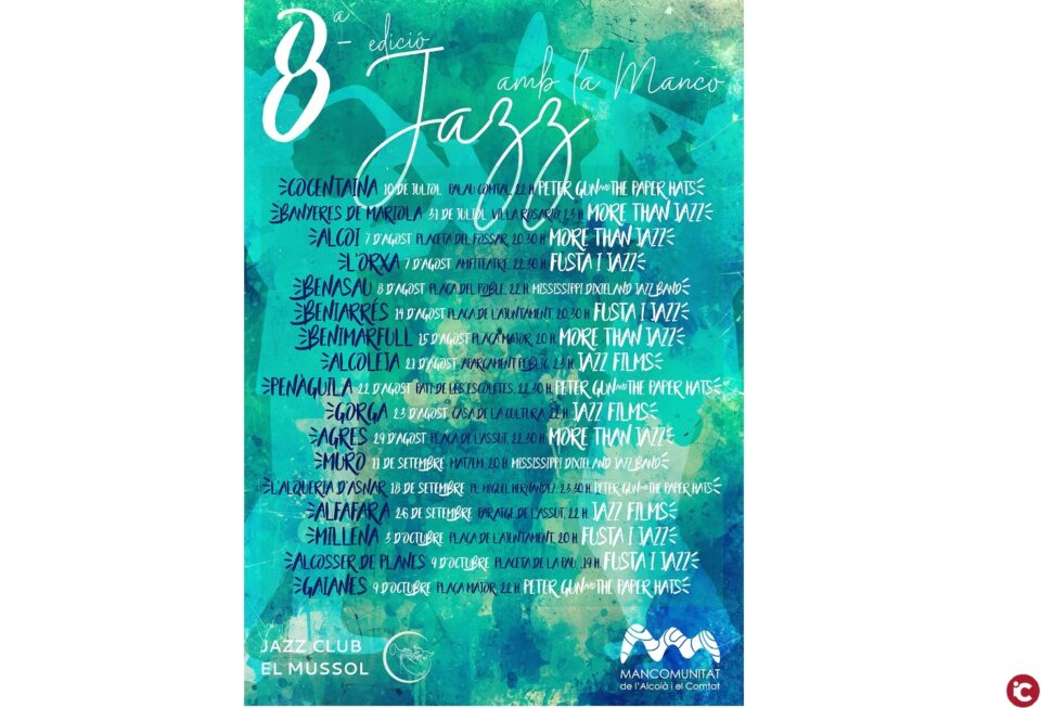 La música torna a lAlcoià i el Comtat amb la huitena edició del Jazz amb la Manco