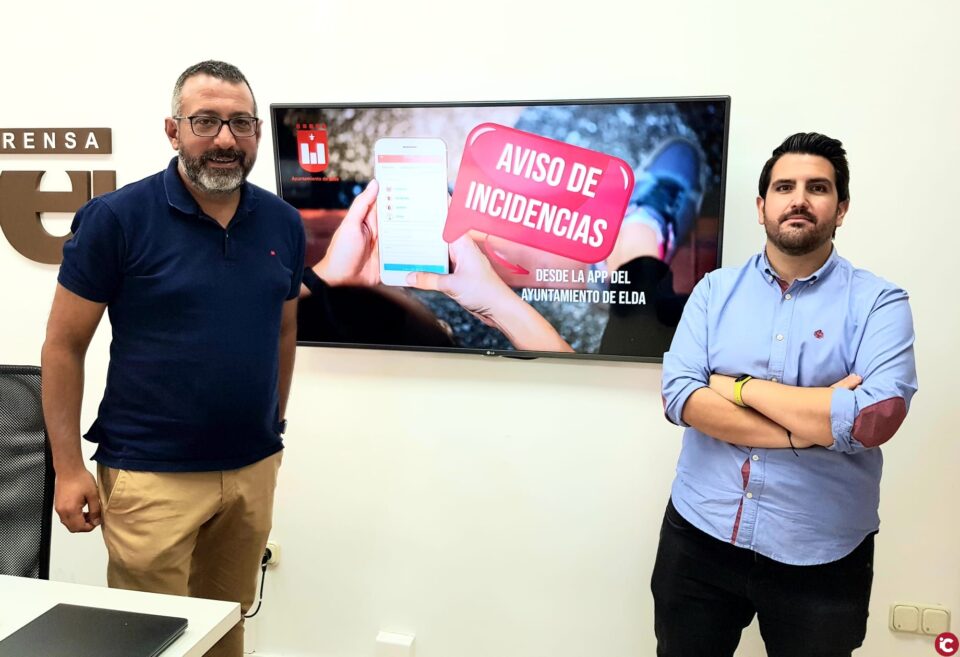 La App del Ayuntamiento de Elda incorpora un nuevo servicio para que los ciudadanos avisen de incidencias en la vía pública