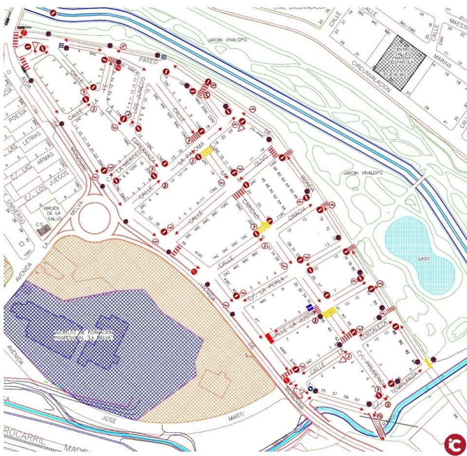 La Concejalía de Seguridad Ciudadana y Transporte reordenará la circulación de vehículos en el barrio de Molinos de Félix