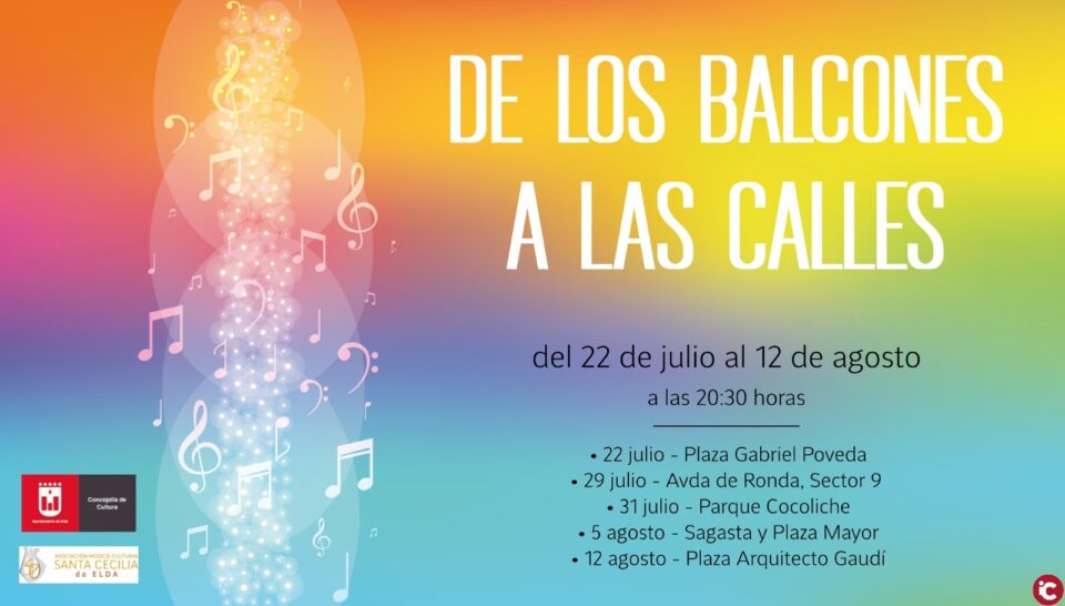 La Concejalía de Cultura pone en marcha el ciclo de conciertos veraniegos De los balcones a las calles