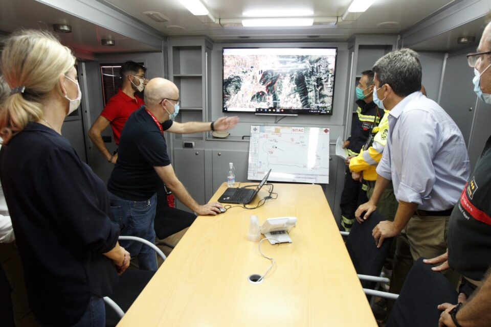 Incendio originado en La Romaneta en Monóvar