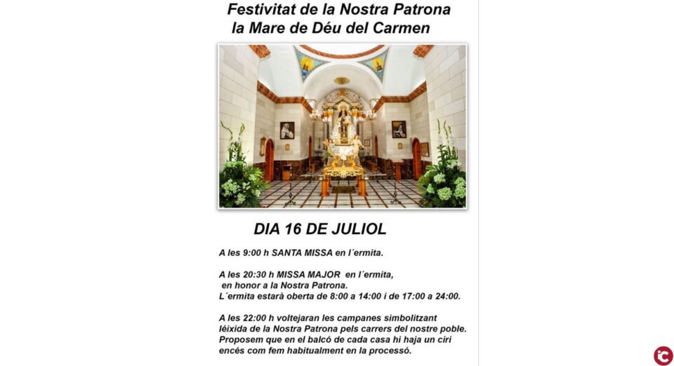 Festivitat de la Nostra Patrona la Mare de Déu del Carmen