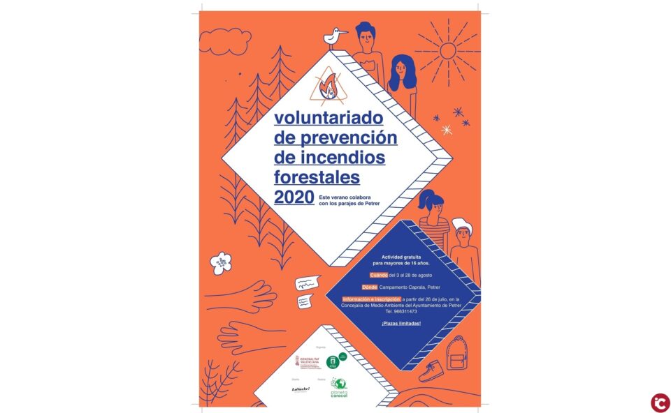 Petrer activa el voluntariado para la prevención de incendios forestales dirigido a mayores de 16 años