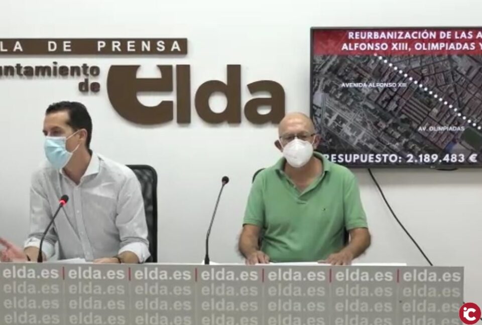 El Ayuntamiento de Elda presenta la futura reurbanización de las avenidas Alfonso XIII