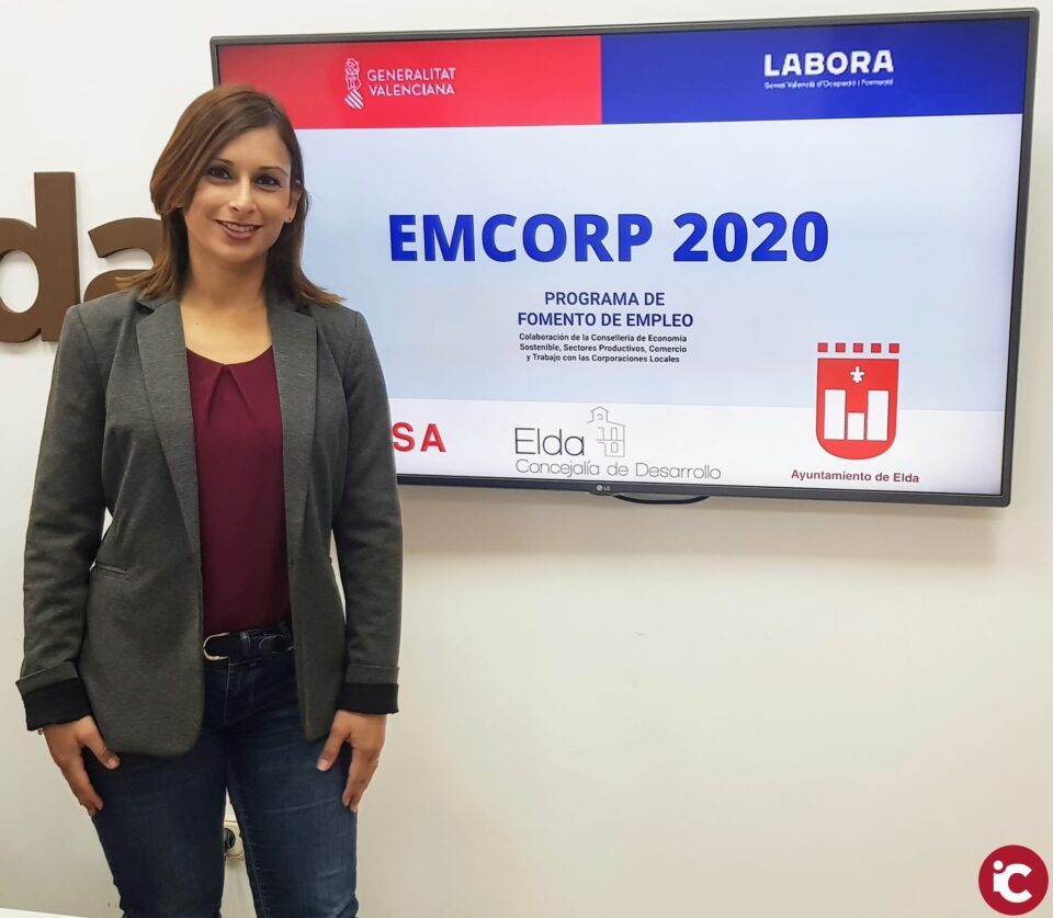 El Ayuntamiento de Elda da a conocer los perfiles laborales de las 15 personas que podrá contratar durante seis meses con los fondos Emcorp 2020 de la Generalitat
