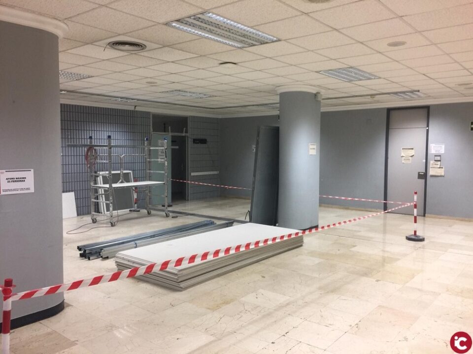 Continúa el proceso de remodelación del acceso y entrada principal al Hospital General Universitario de Elda