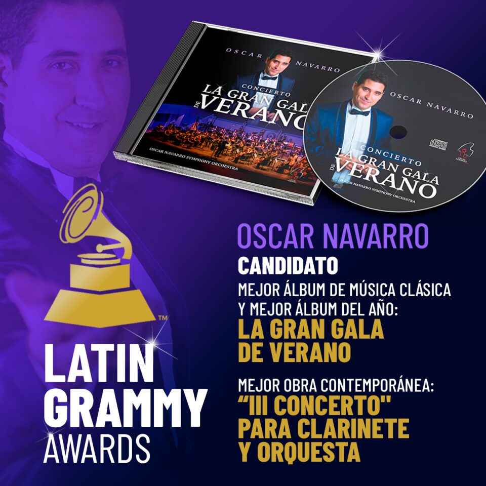 La música de Óscar Navarro candidata para los premios 'Latin Grammy' 2020