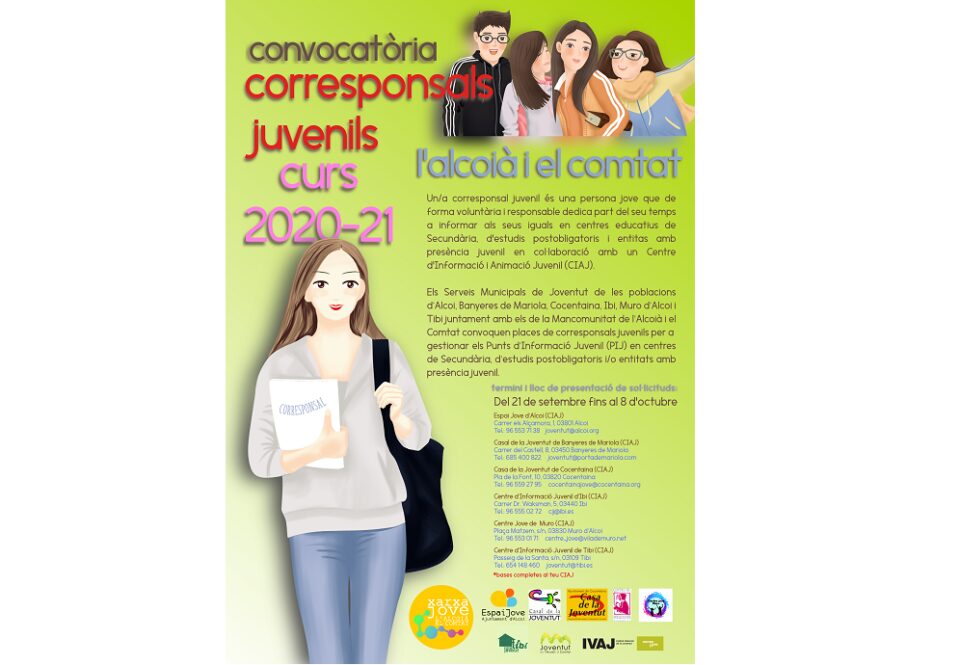 Actualitat de la Mancomunitat. Es busquen corresponsals juvenils
