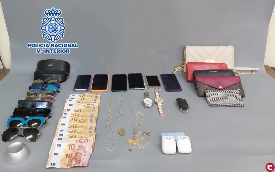 La Policía Nacional ha logrado detener a un grupo criminal presuntamente dedicado a robar al descuido por toda la provincia