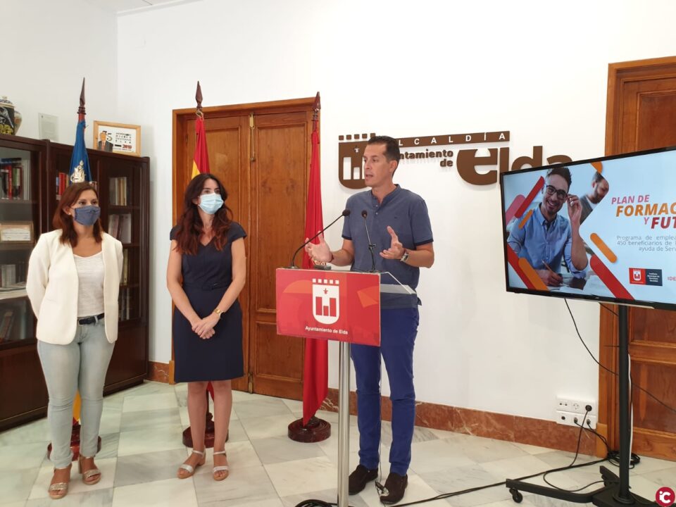 El Ayuntamiento de Elda pone en marcha el plan de formación para 450 personas que han recibido ayudas sociales por la crisis sanitaria