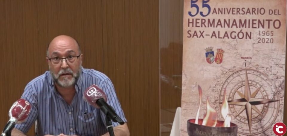 Sax ha presentado el cartel conmemorativo del 55 Aniversario del Hermanamiento Sax-Alagón