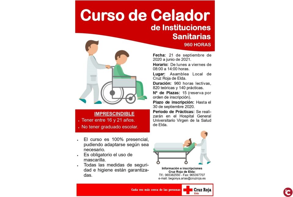 Comienzan los cursos de Cruz Roja de Elda con todas las garantías necesarias