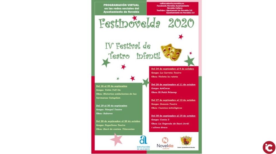 Cultura inicia la programación virtual de la IV edición de FestiNovelda