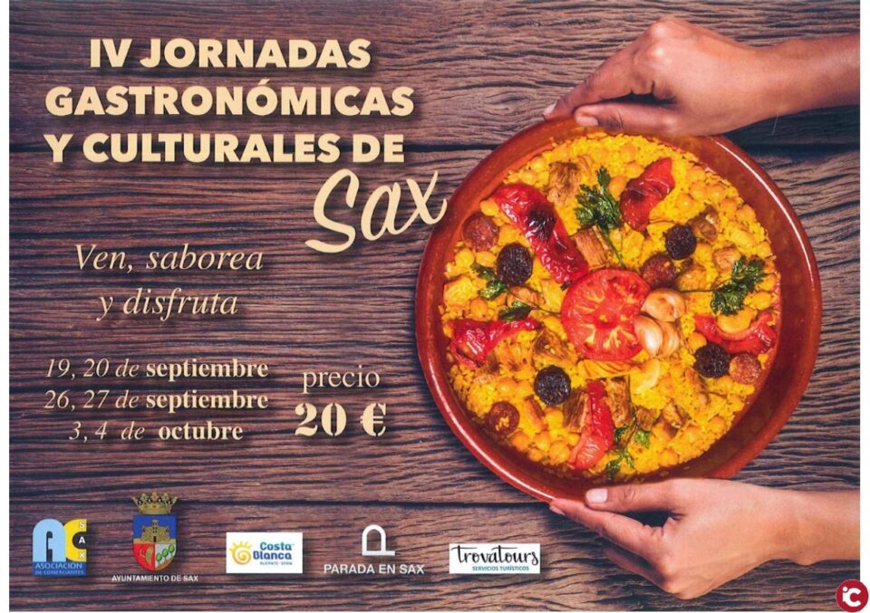 IV Jornadas Gastronómicas y Culturales de Sax (Del 19 de septiembre al 4 de octubre)