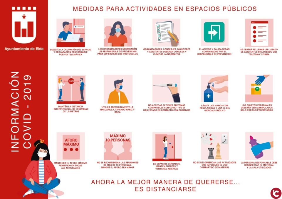El Ayuntamiento de Elda establece las medidas de seguridad bajo las que se reabrirán los centros sociales