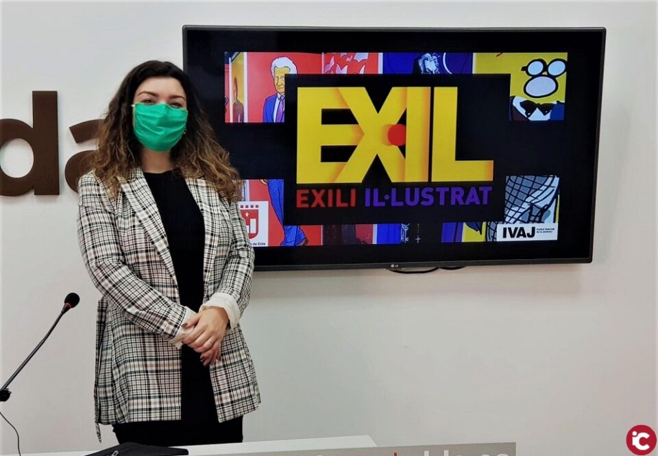 Juventud organiza en los Salones Princesa la exposición Exili illustrat que reúne 36 retratos de personajes vinculados con el exilio