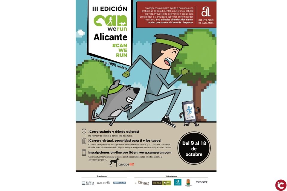 La Diputación colabora con la carrera solidaria con mascotas 'Can We Run'