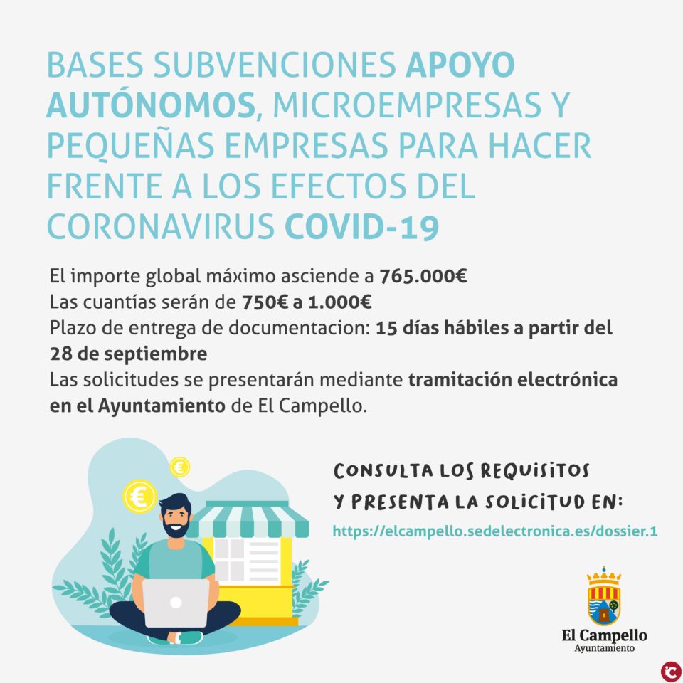 Hoy comienzan a tramitarse las ayudas a empresas y autónomos afectados por la crisis del COVID