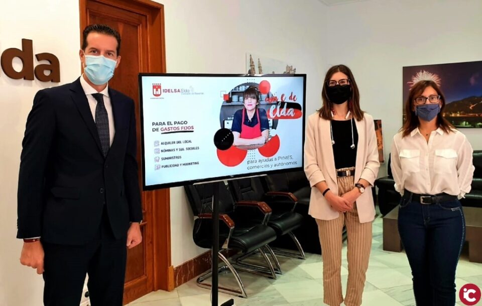 Idelsa inicia el pago de las ayudas económicas a las pymes y autonómos de Elda que se han visto afectados por la crisis del Covid-19