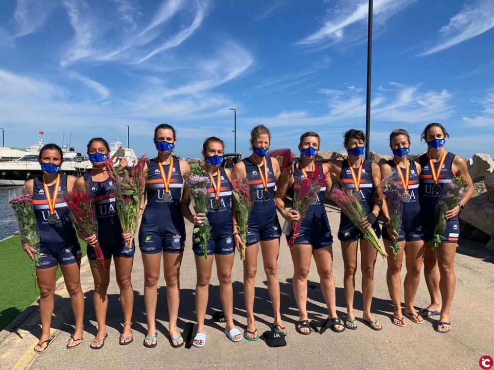 L'equip femení de rem de la UA obté la medalla de plata en categoria absoluta del Campionat d'Espanya de Llaüt