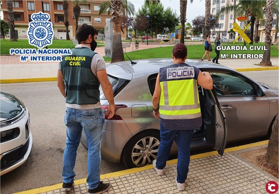 Guardia Civil y Policía Nacional detienen a cuatro personas y desarticulan una Organización Criminal dedicada a robos en áreas de descanso de la autovía A7