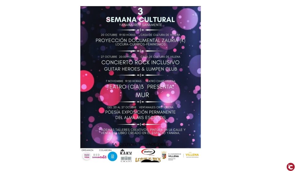 III Semana Cultural Red Sanamente