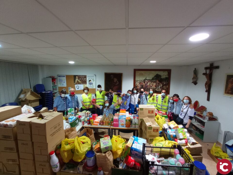 El Grupo Scouts Mare Nostrum de El Campello recoge más de 1.500 kilos de alimentos infantiles para Cáritas