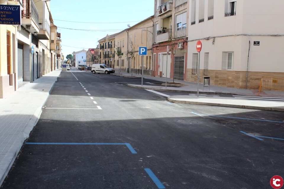 Finalizan las obras en las calle Travessia de Novelda