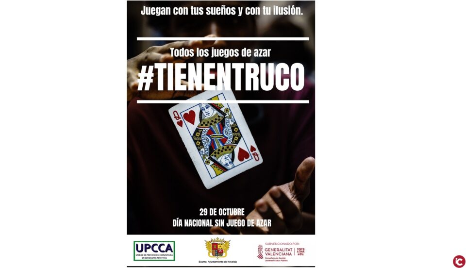 Novelda se adhiere a la campaña Todos los juegos de azar #TienenTruco